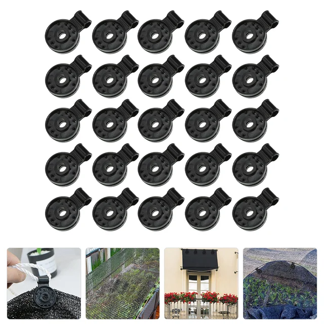 100 Db Árnyalatú Ruhaszár Tartó Műanyag Klip Nagy Teherbírású Kültéri Klipek Hordozható Ponyvát Rögzítő Markolat Kemping - Image 4