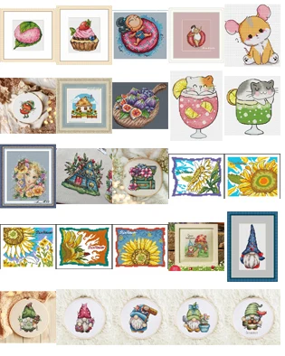 Dessert Cross Stich Ricamo Set Disegno Elettronico Cross Stich Cucito Kit