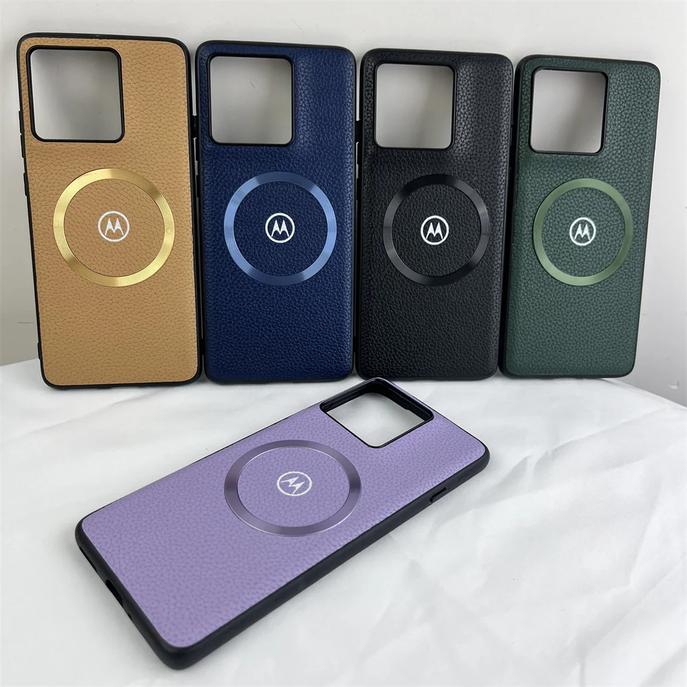 Litchi Texture Magnetic Hard Cover Case