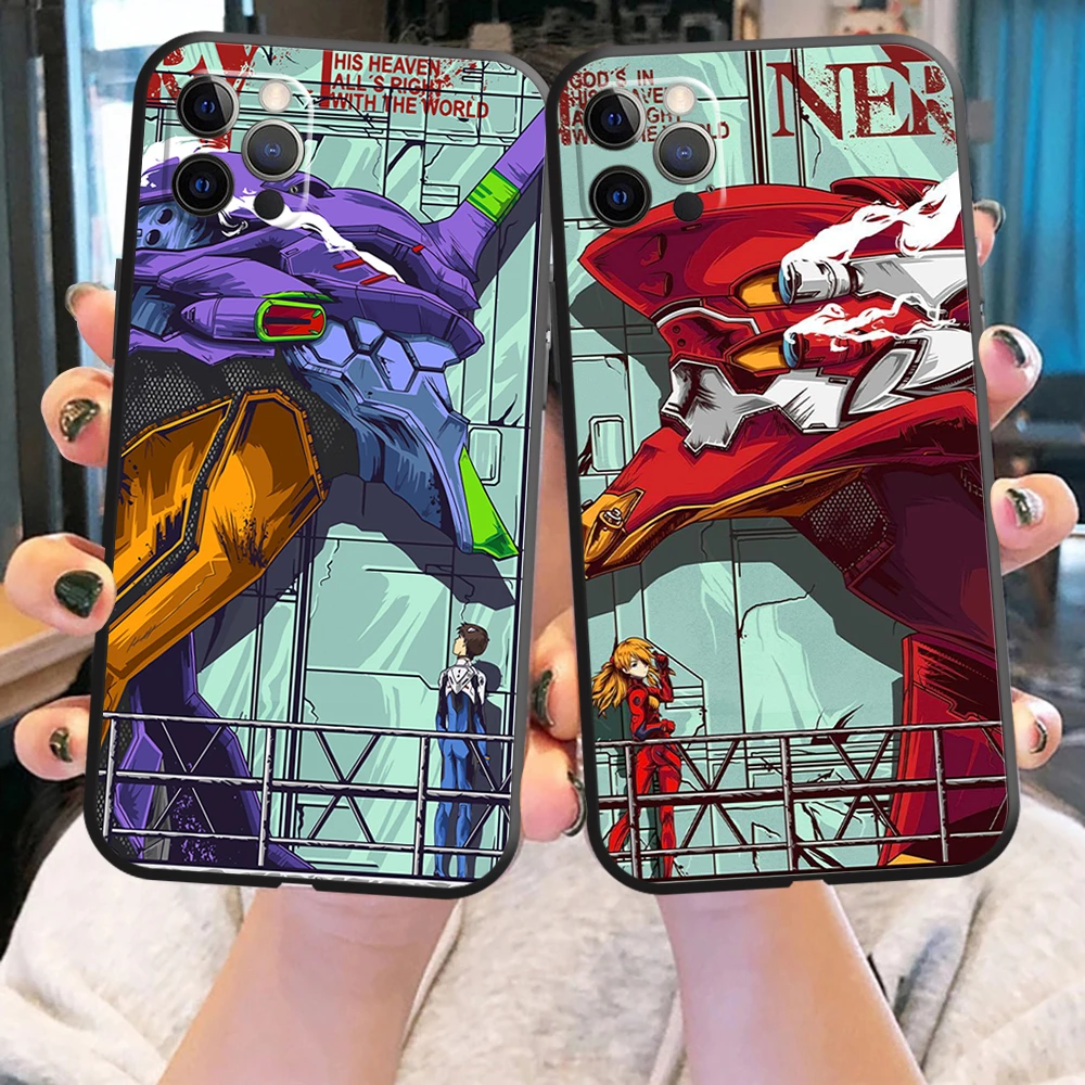 Neon Genesis Evangelion Eva Phone Case For Iphone 11 12 13 Pro Max 6 6s 7 8 Plus Xs 12 13 Mini X Xr Se Japan Anime Cover Mobile Phone Cases Covers Aliexpress