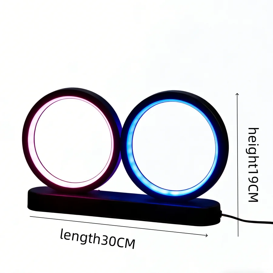 1PC 예술적 소용돌이 LED 책상 램프, 3000K 따뜻한 빛의 주변 조명, 거실, 침실, 가정 장 장식 테이블 램프