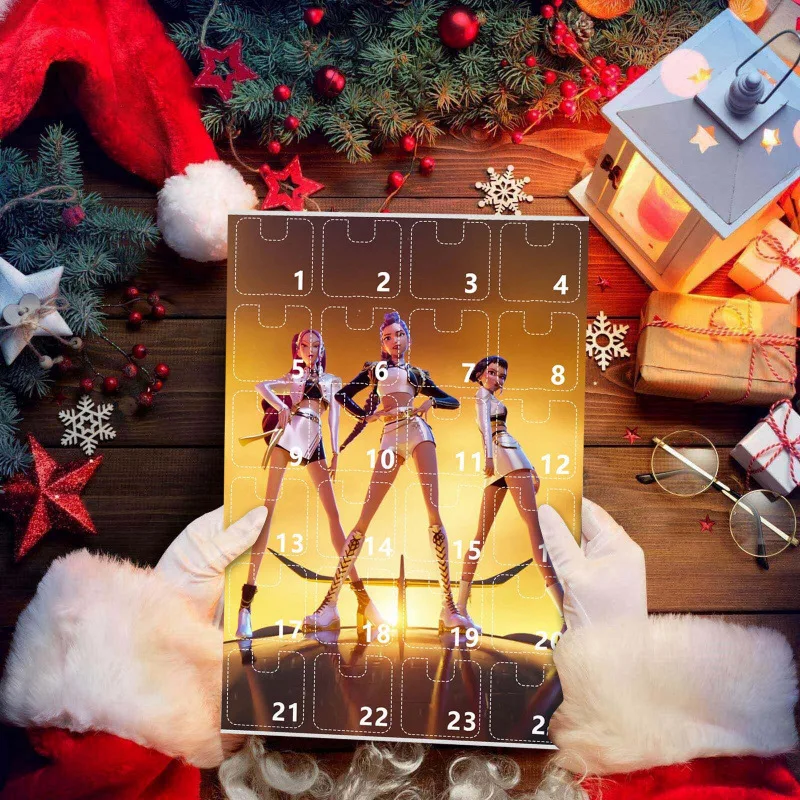 Calendario Dell'Avvento K-Pop De-mon Hun-ters 2025 - 24 Portachiavi 3D A Sorpresa, Regalo Perfetto Per Natale