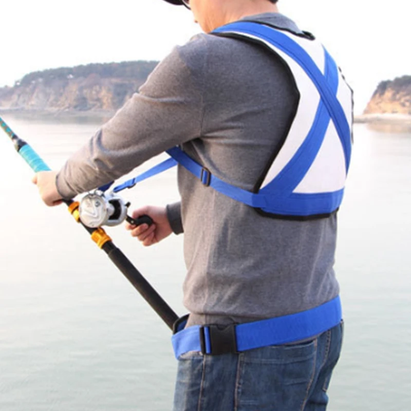 Big Game Fishing Fishing Shoulder Harness Vest - Adjustable Rod Holder For  Fighting Harness Fishing
