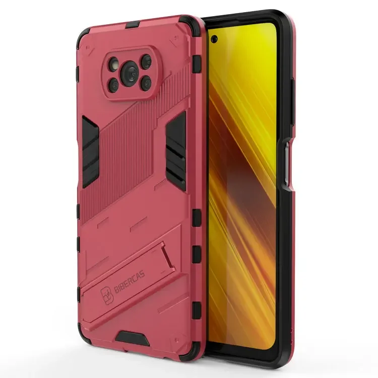 Poco Series Shockproof 360° Bumper Case with Punk Back Panel