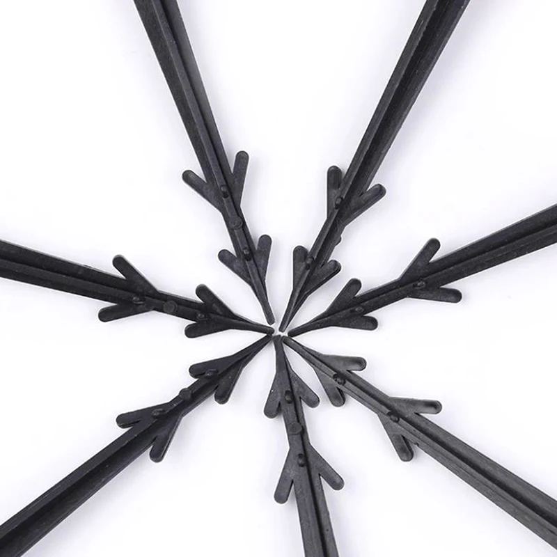 Garden staples plant stakes 50Pcs Plastic Garden Stakes Pegs Ground Nail Fixed Anti Insect Net