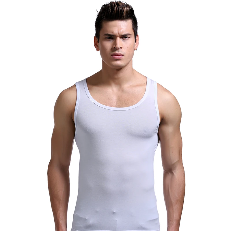 Men's Intimates Thin Sweat Vest Sleeveless Modal Sports Hurdle Tight Fitness Elastic Summer T-Shirt Bottoming Shirt cotton vest,compression t shirt,men undershirt,short sleeve undershirt