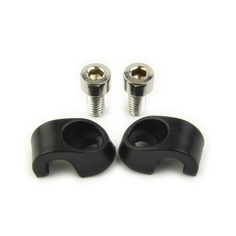 

Practical Replacement Durable Cycling Brake Guide Buckle Black 2pcs Bicycle Fork Brake Cable Brake Housing C-Clamp