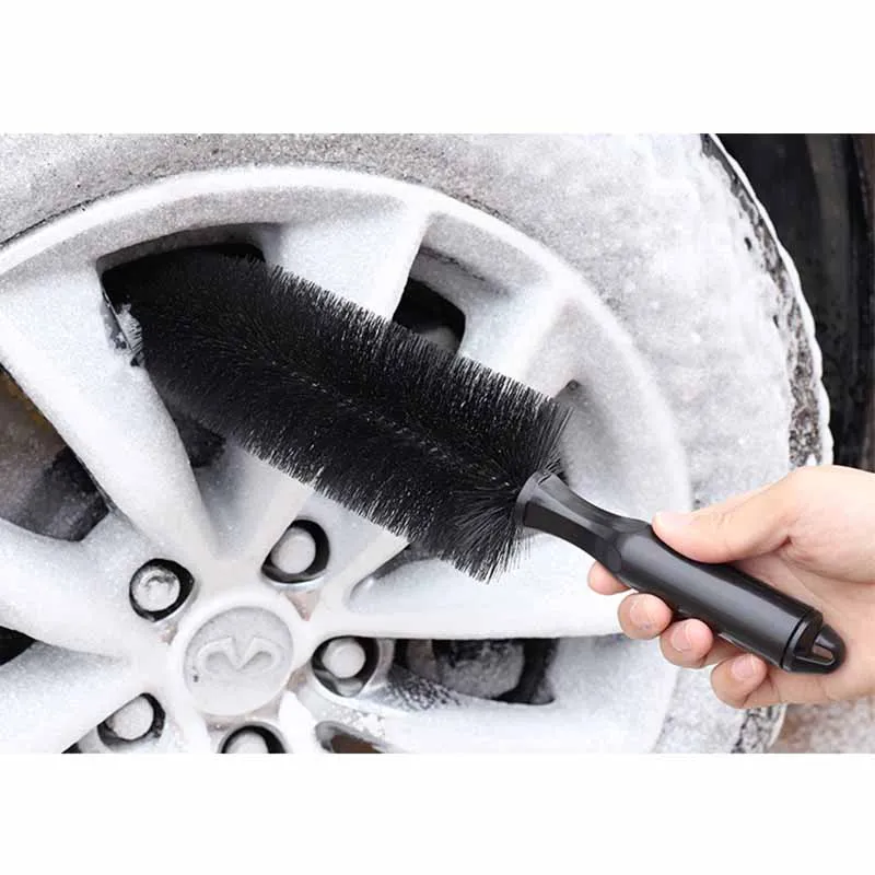 Car Wheel Tire Wash Cleaning Brush Rim Scrubber Cleaner Duster Handle Tyre Cleaning Detailing Tools