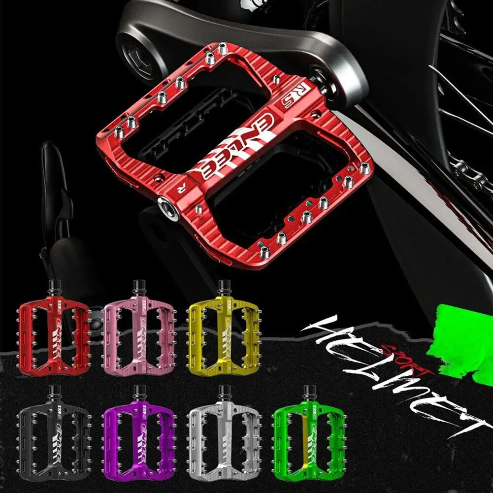 

1 Pair Bicycle Pedals Widened Non-slip High Strength Du Bearings Mountain Bike Pedals With Anti Skid Nails