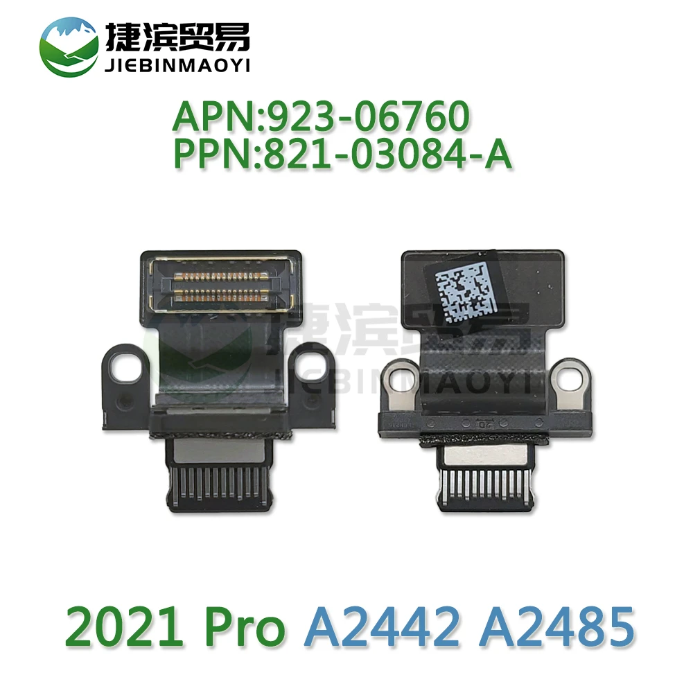 

New Type-C Jack for MacBook Pro Retina M1 M2 14.2" A2442 16.2" A2485 USB-C DC-IN Jack Connector with Cable 821-03084-A Late 2021