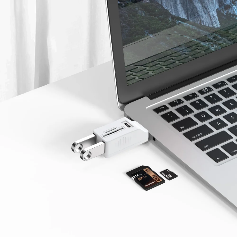 5 in 1 Mini Splitter USB 3.0 HUB Adapter Extender Box Laptop Office Multi Function Reading USB Card Reader Docking Hub Converter