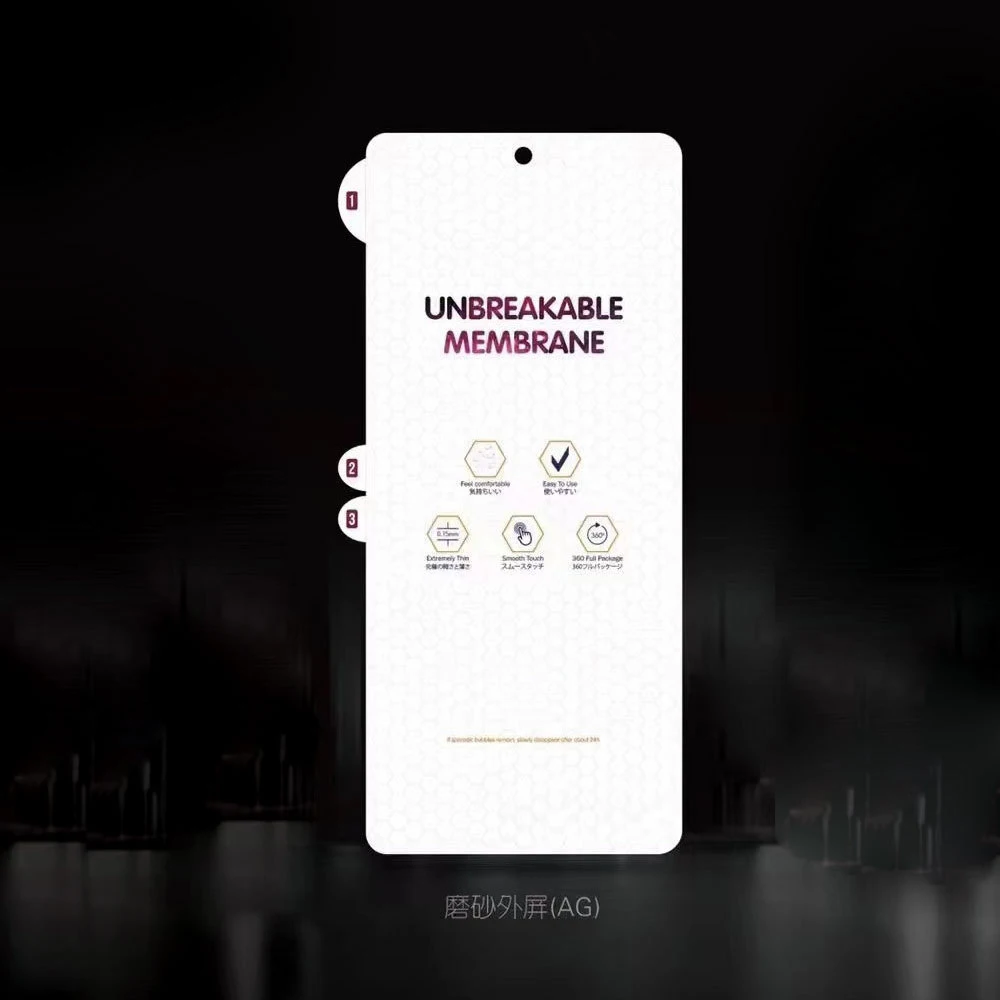 Ultra-Thin Unbreakable Screen Protector with Full Coverage Hydrogel Film