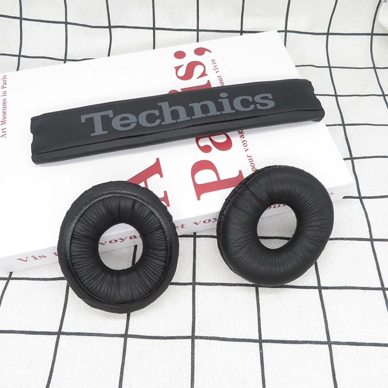 RP DJ1210 테크닉 헤드폰용 이어패드 RP-DJ1210 헤드패드 이어 패드 교체용 헤드셋 이어 패드 PU 가죽 스폰지 폼