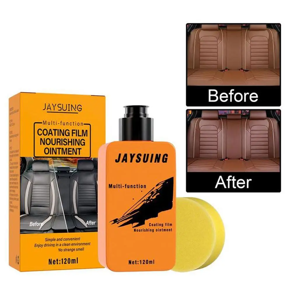 

Car Leather Care Repair Cream Automotive Interior Auto Leather Renovated Coating Maintenance Agent Leather Refurbishing 120ML