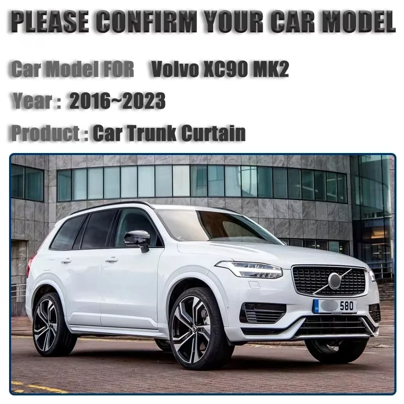 Car Trunk Curtain Cover For Volvo XC90 MK2 Accessories ~ Trunk Luggage Curtain Cargo Covers Accessories