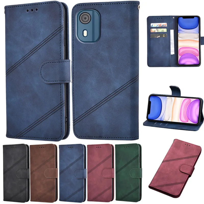 

Wallet Cover For Nokia C02 Case Magnetic Card Flip Leather Stand Phone Protective Etui Book For Nokia C02 TA-1522 C 02 Mujer