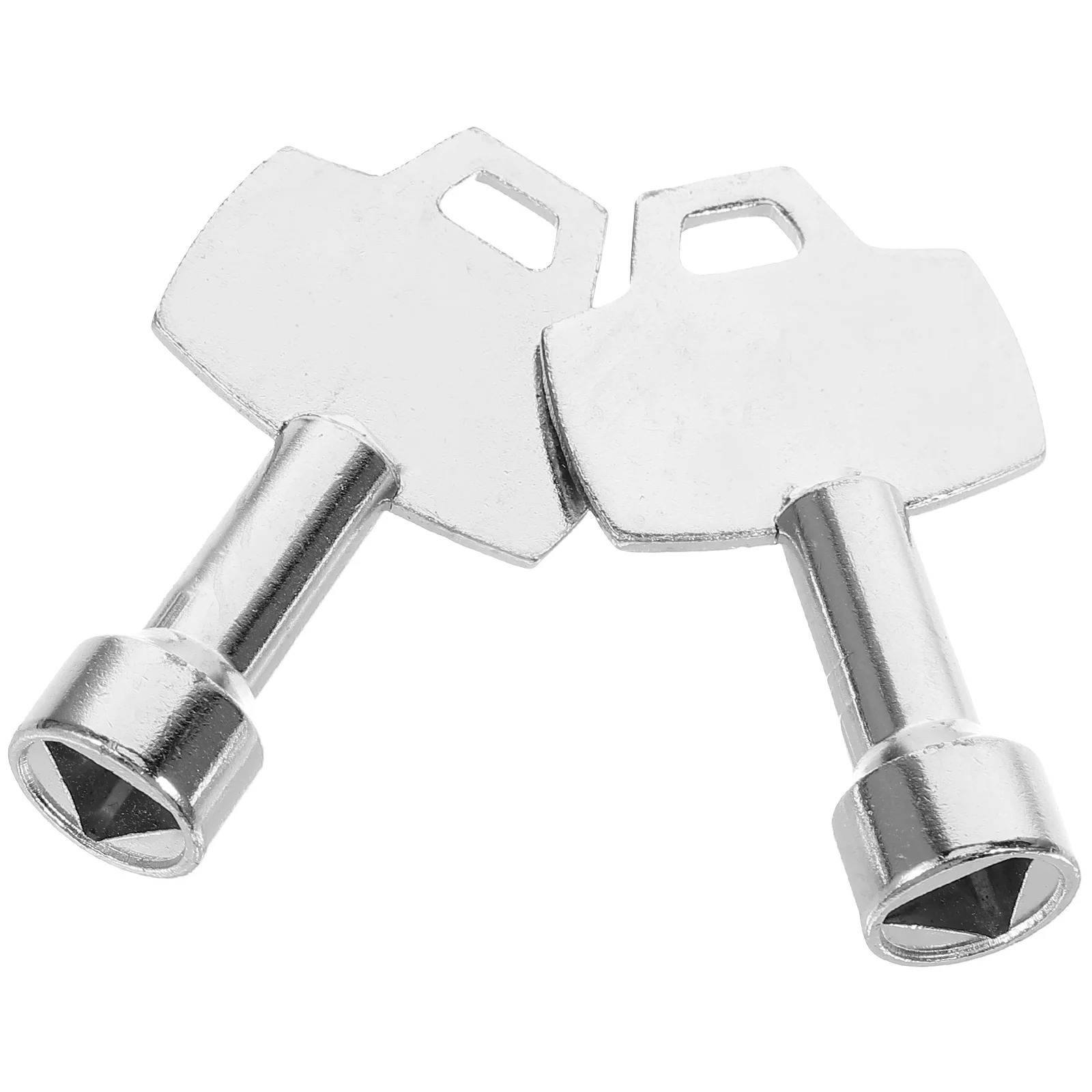 2 Pcs Trash Can Key Utility Keys for Garbage Triangular Lock Triangle Cabinet Spanner Elevator Door Trash Can Desktop Trash Can