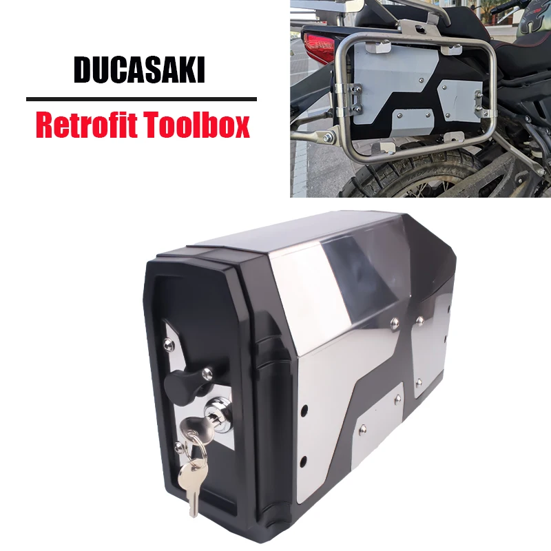

Новинка для LONCIN VOGE 650ds аксессуары для мотоциклов Алюминиевый Декоративный ящик для инструментов 4,2 литров большой емкости 650-ds ящик для инструментов внутренняя сумка