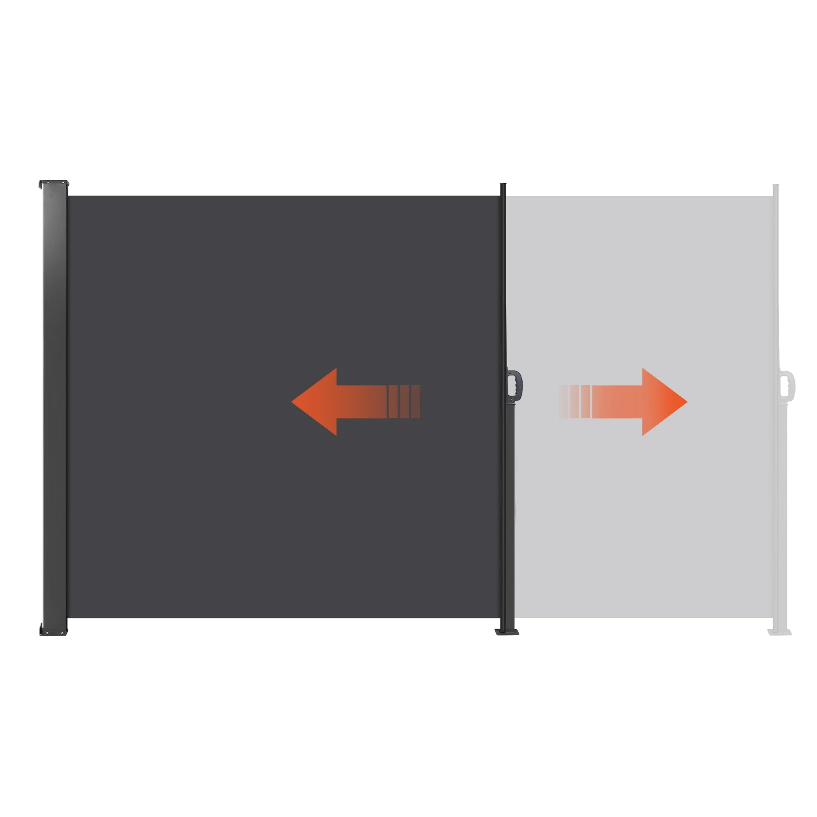 Polyester UV Resistant Folding Patio Screen Room Divider