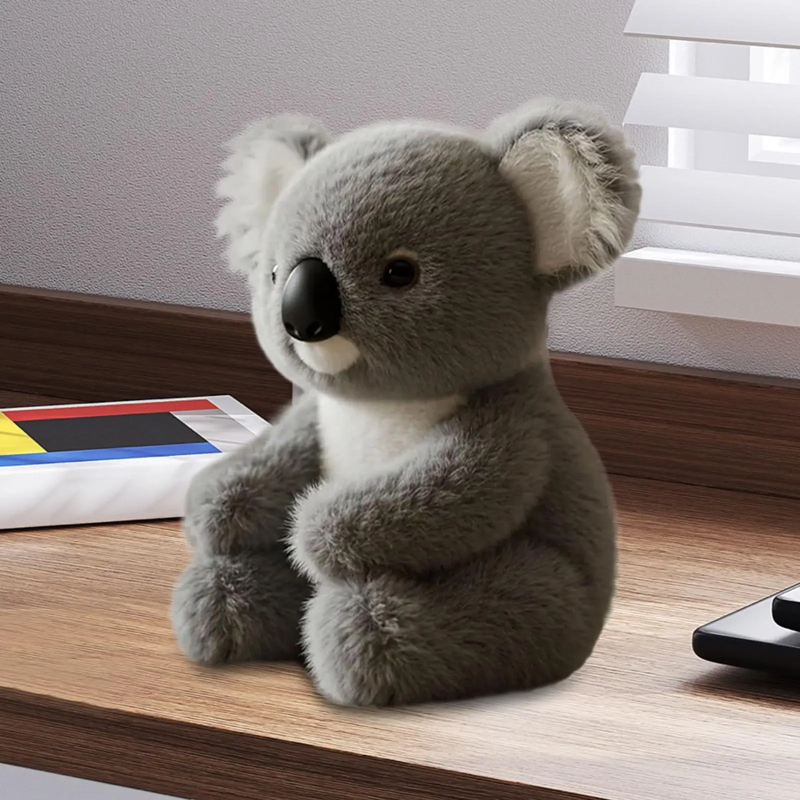 Super Soft Koala Plush Toy Realistic Koala Plush Animal Toy Pet Buddy Huggable Home Bedside Decor Holiday Birthday Gift For Kids