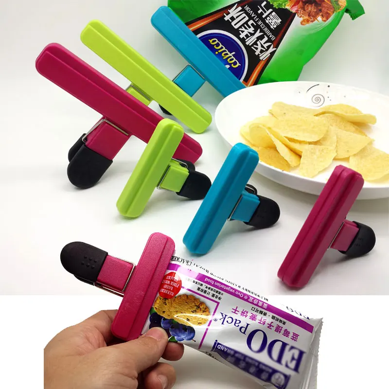 4Pcs Plastic Sealing Clips, Bag Clips,Bag Clips for Food and Snack