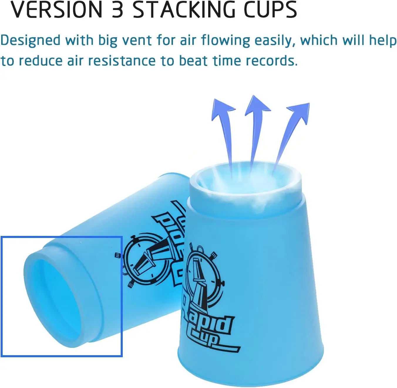 Quick Stack Cups 12 Pack Stacking Cups Children Classic Stack Speed Training Game Toys Festival Gifts for Boys Girls