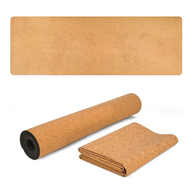 183X61Natural Cork TPE Yoga Mat Fitness Gym Sports Mats Pilates Exercise Pads Non-Slip Yoga Mats 6mm Absorb Sweat Odorless