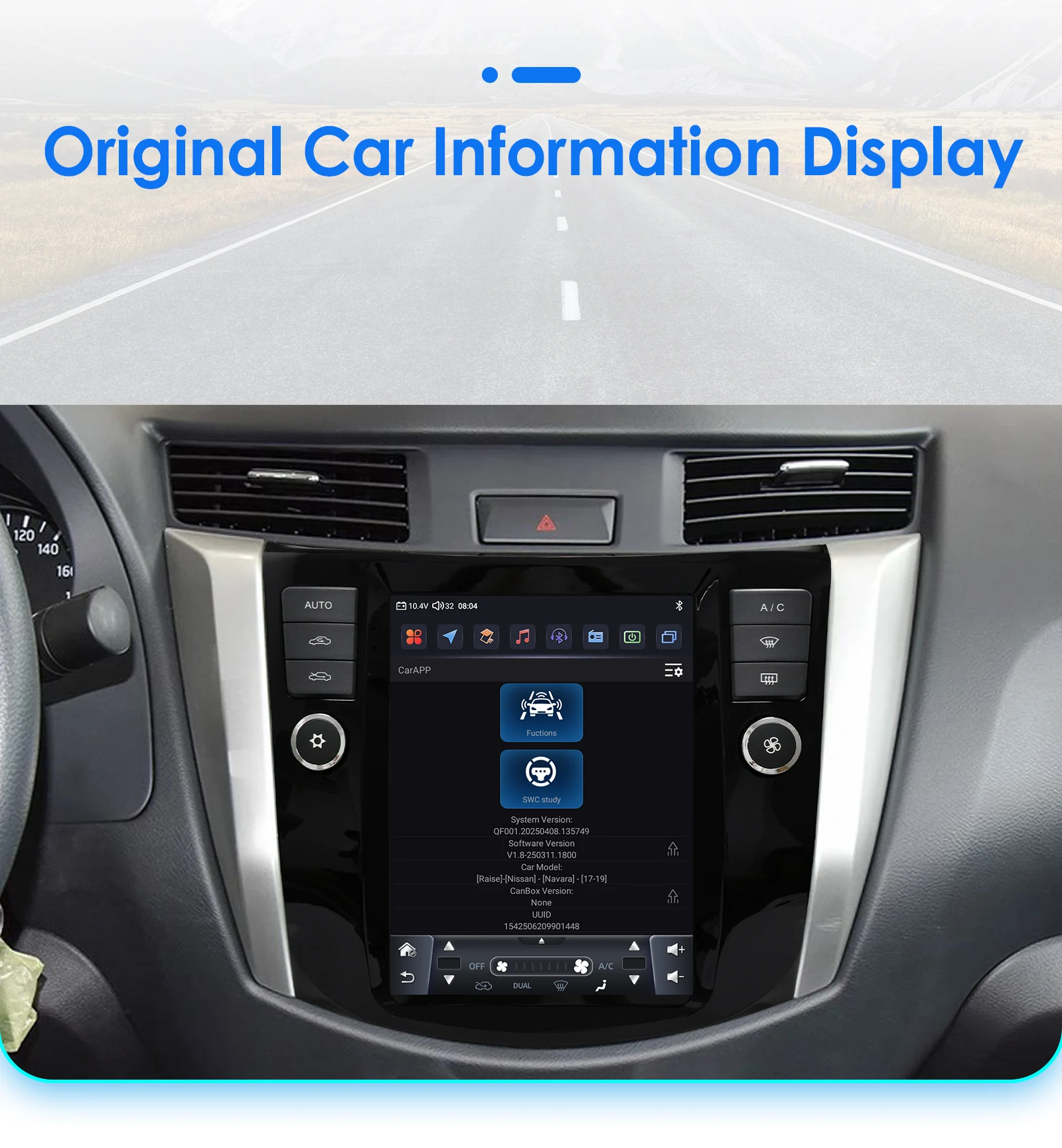 Hizpo Drahtlose CarPlay Auto Radio Für Nissan Navara 2016 - 2022 Für Tesla Stil Android Auto Kopf Einheit GPS Navigation multimedia – Detail 39