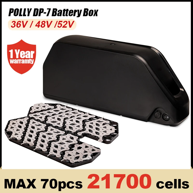 Electricbikebatterybox36V48V52VPolly7downtubeebikebattery