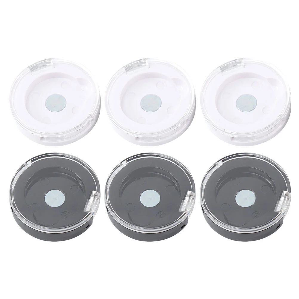 

6pcs Single Eyeshadow Case Magnetic Cosmetics Makeup Powder Sample Container