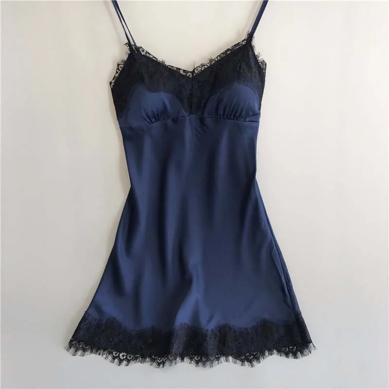 المرأة مثير الدانتيل المرقعة ثوب الليل ، فستان حري...