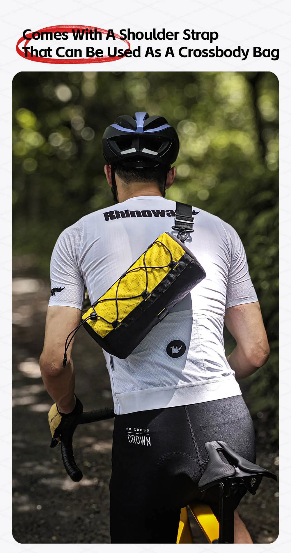 Rhinowalk Fahrrad-Lenkertasche, Bikepacking für MTB, Straße, Kies, Fahrrad-Fronttasche, Wildnis-Serie, EVA, 3D-Design, verschleißfest – Detail 14