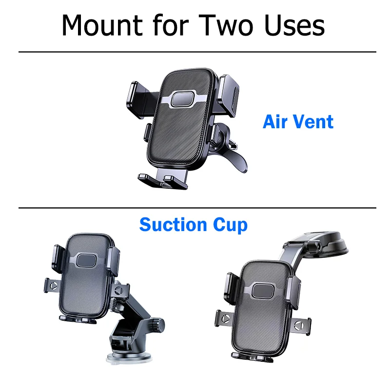 Support Magnétique ORIA Pour Téléphone En Voiture - Tenue Ferme, Pose Et Retrait Faciles à Une Main, Design Compact Noir - Compatible Ulefone Power Armor Et Autres Modèles - 5
