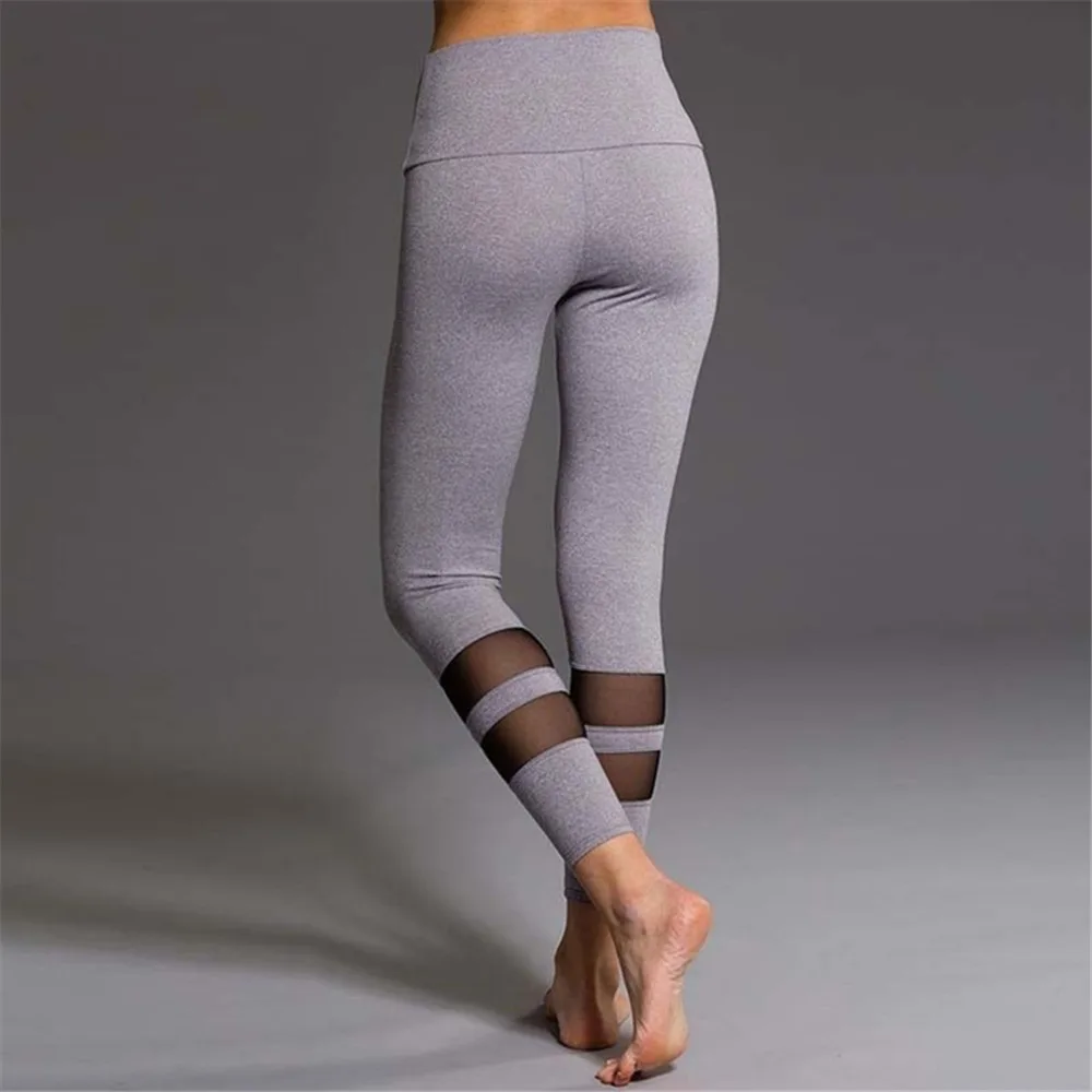 

2020 New Black Mesh Leggings Yoga Pants Women Tights Jegging Femme Skinny Sport Running Gym Leggings Yoga Fitness Leggins