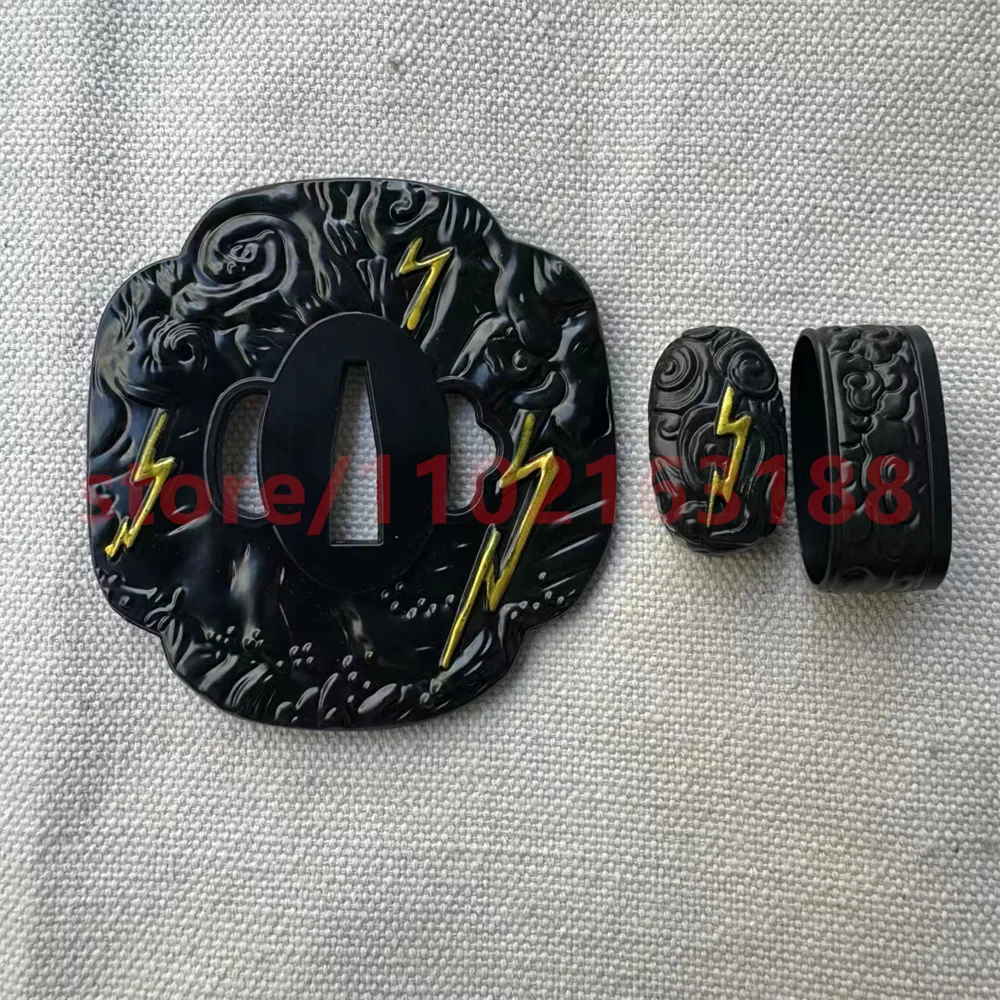 High Quality Tsuba Handguard Guard Fuchi Kashira Menuki Alloy Material For Japanese Japan Samurai Katana Sword Fittings Parts 2