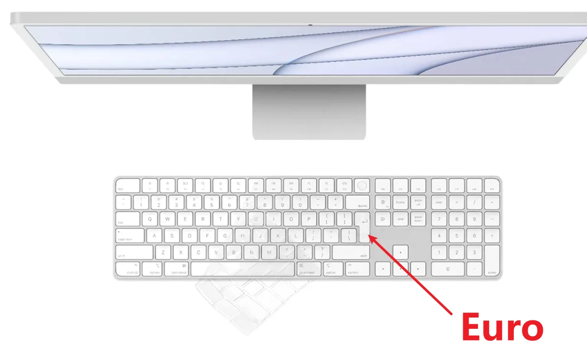 2021アップルの新imac 24インチM1チップマジックキーボードテンキーと