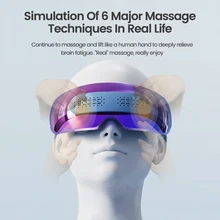 

Smart Visual Silicone Contact Vibration Eye Massager 3D Acupoint Massage Eye Instrumen Heating Relieves Fatigue Dark Circles