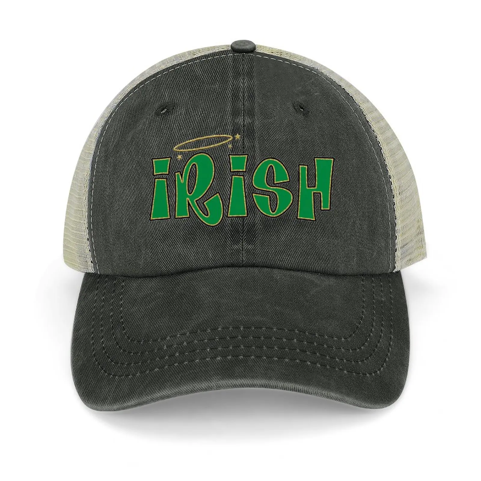 

Irish green and gold Cowboy Hat Gentleman Hat Golf Wear Visor Women's Golf Clothing Men's