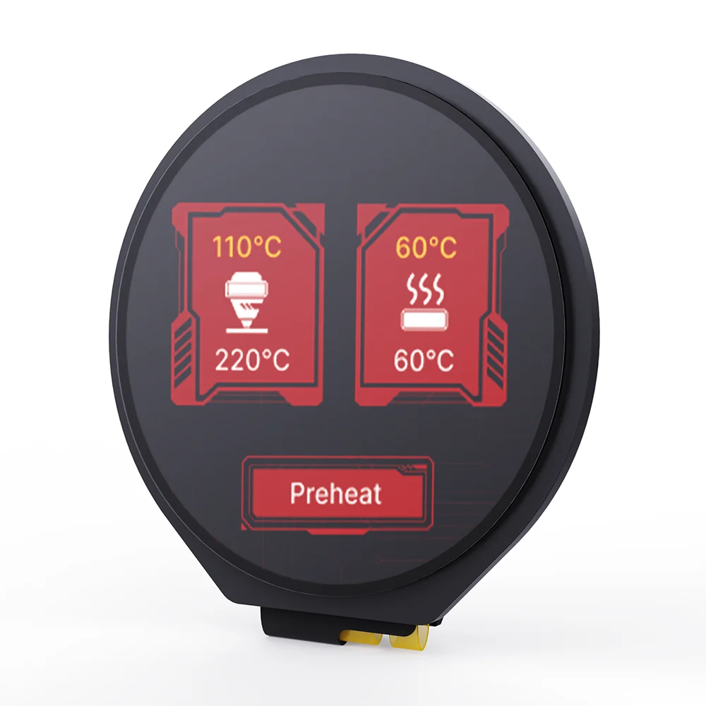 Tela Circular Bigtreetech para Impressoras 3d Klipper Voron V2.4 Voron Stealthburner Capacitivo Knomi V2.0 V1.0 1.28 Display - Imagem 2