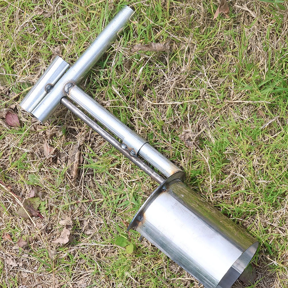 Handheld Seedling Transplanter Stainless Steel Planting Seed Dispenser Agricultural Garden Tool