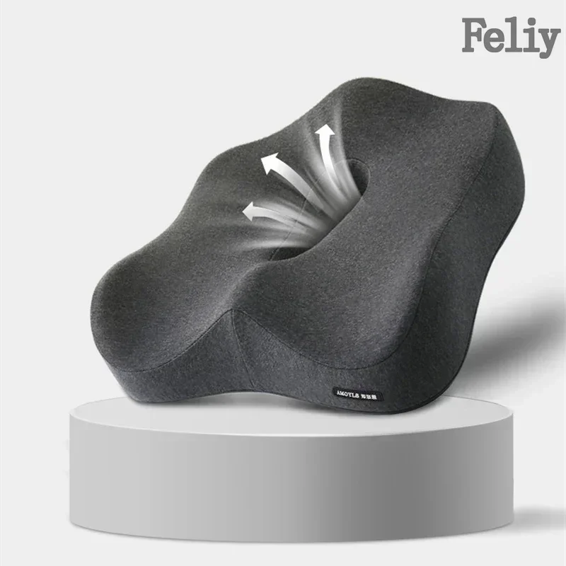 Memory Foam Office Chair Cushion Car Seat Support Pads Buttocks Pillow Massage Hips Orthopedic Pillow Coccyx Pain Relief Cushion 4