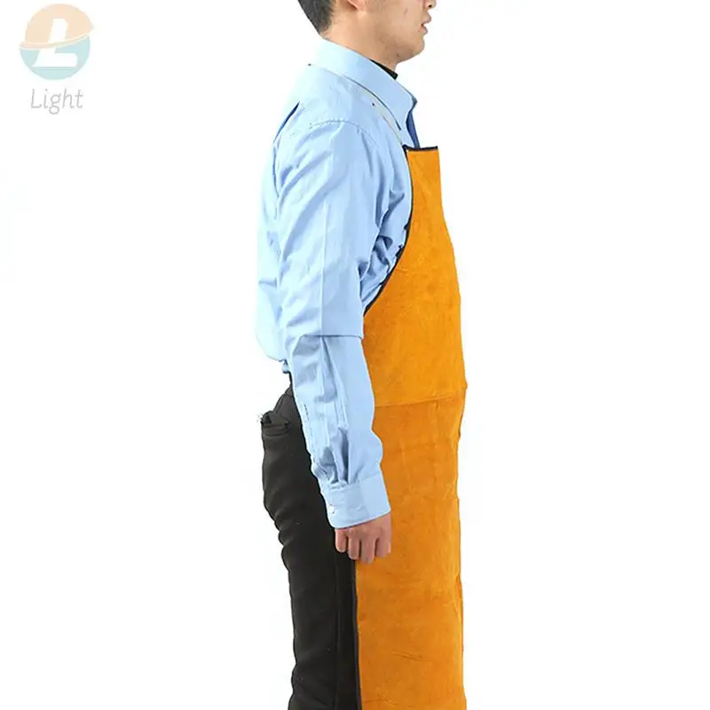 Heavy Duty Leather Welding Apron Cowhide Blacksmith Apron Fire Resistant Car Repair Work Welders Flame Resistant welding apron