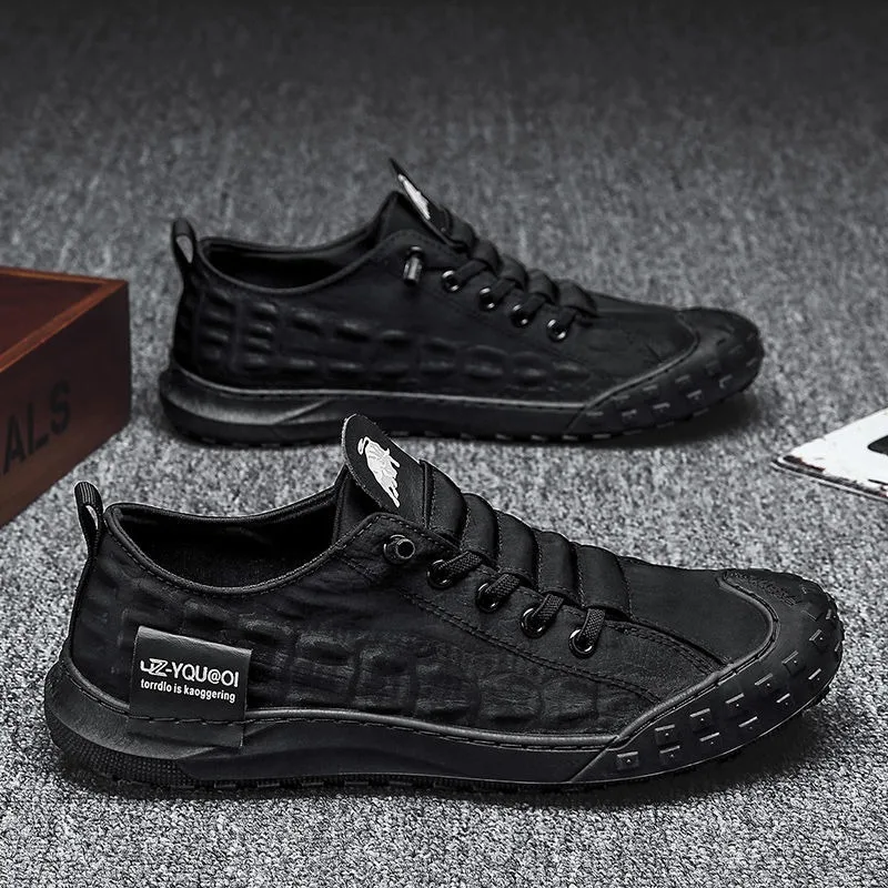 

New Shoes for Men 2024 Fashion Versatile Men Vulcanize Shoes Lace Up Breathable Canvas Casual Shoes Flats Zapatillas De Hombre