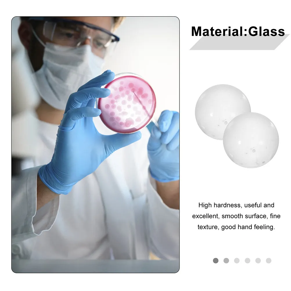 1000Pcs 투명 유리 공 단단한 투명 미니 구체 작은 유리 구체 실험실 사용 화학 교육 액세서리