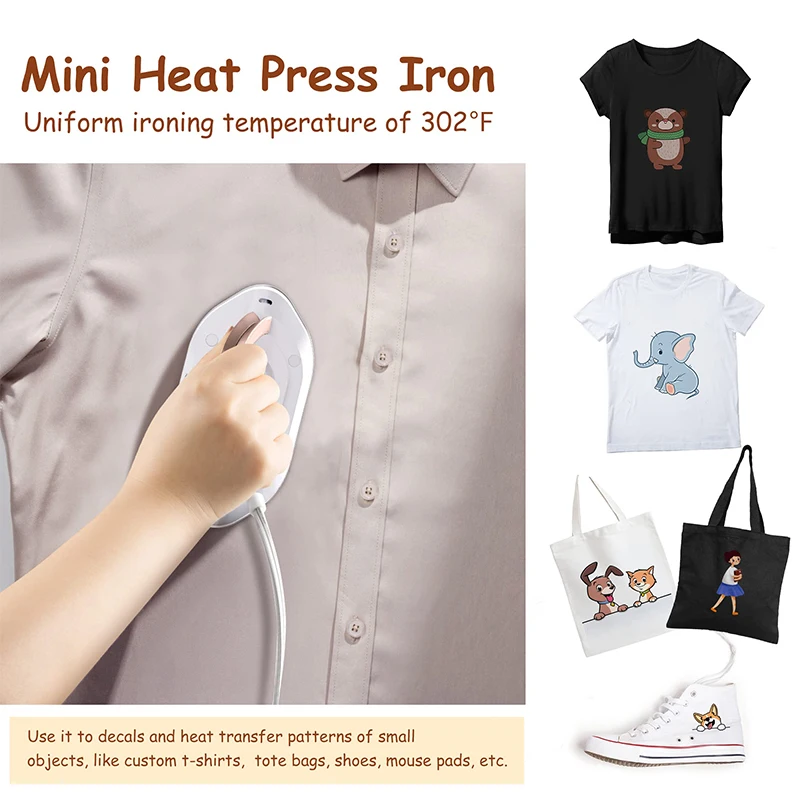 Mini Iron for Clothes 110V/220V Dual-Voltage 30S Preheating Portable Ironing Iron Dry Travel Iron 3