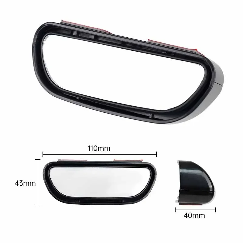 Car mirror 360 degree adjustable wide angle side rear mirrors blind spot convex mirrors for parking auxiliary rear view mirror blind spot mirror wide angle mirror