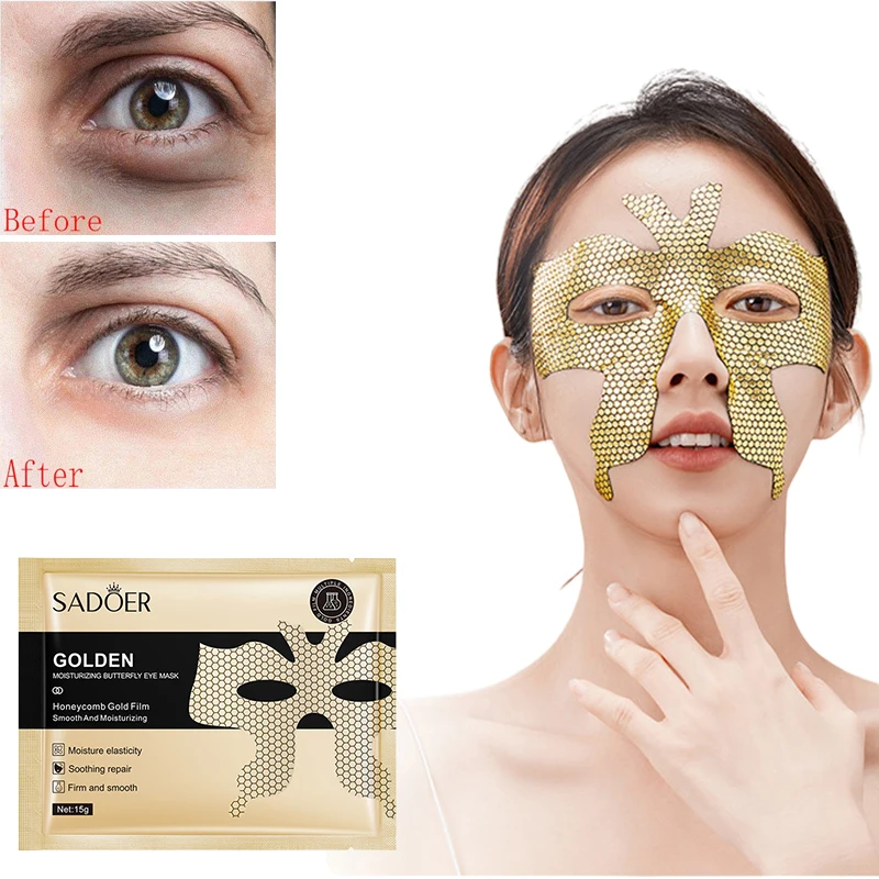 24k Gold Eye Mask Anti Dark Circle And Bag In The Eye Bag Korean Facial