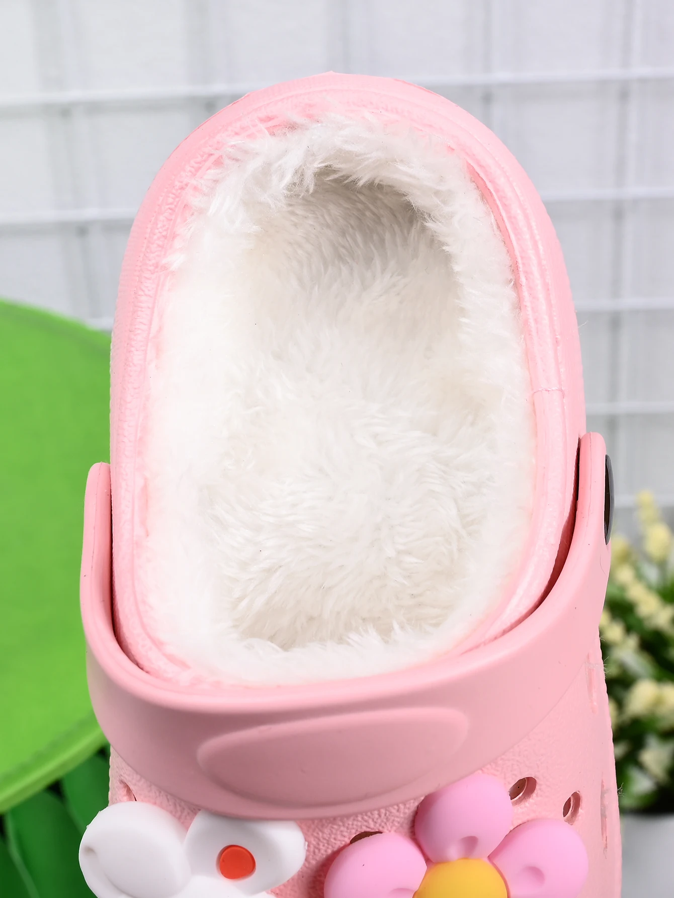 Children's Winter Slippers - Plush Rabbit Pink Girl Anti Slip Cotton Shoes