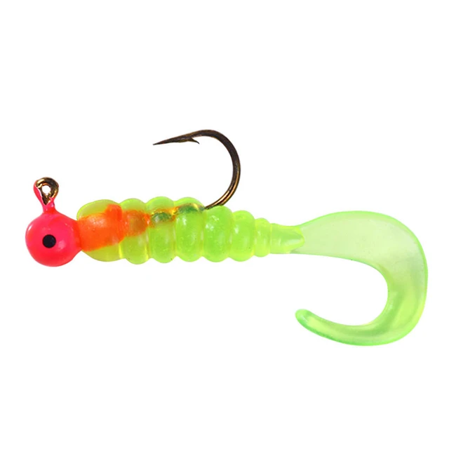 7Pcs/lot Fishing Lures 4.5cm 2.6g Wobblers Carp Fishing Soft Bait Swimbait  Worms Silicone Artificial Soft Bait Pease