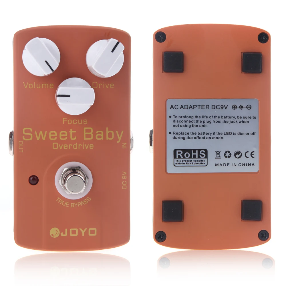 

JOYO JF-36 SWEET BABY Overdrive Pedal Low-Gain Adapt to Various OD Styles Electric Guitar Effect Pedal True Bypass